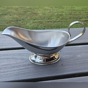 NEW Mepra Silver Stainless Steel Gravy Boat